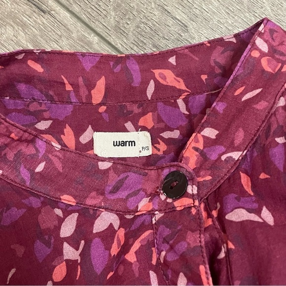 Warm Brand Prairie Midi Dress 3/4 Sleeve Pockets Tired 100% Cotton Size Small - Picture 5 of 9